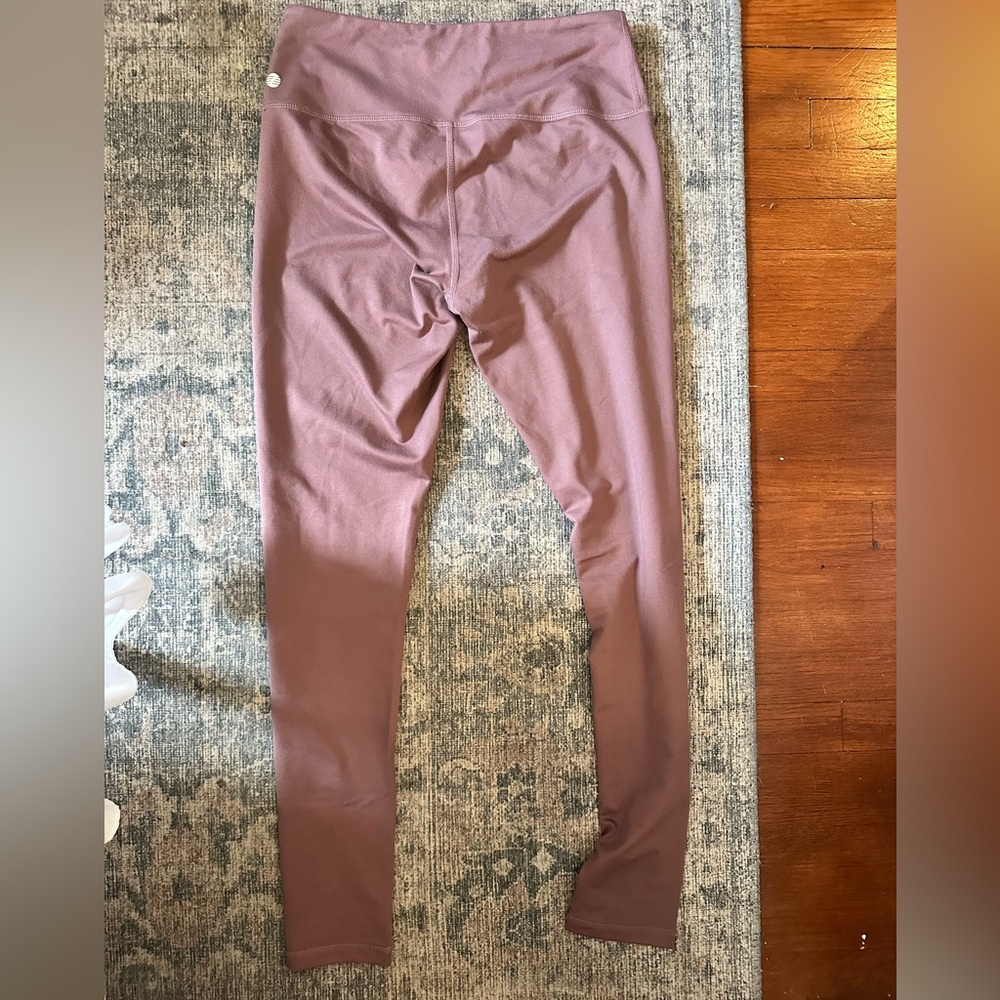 Z By Zella Perform High Waist Pocket Leggings Mauve Pink Size M